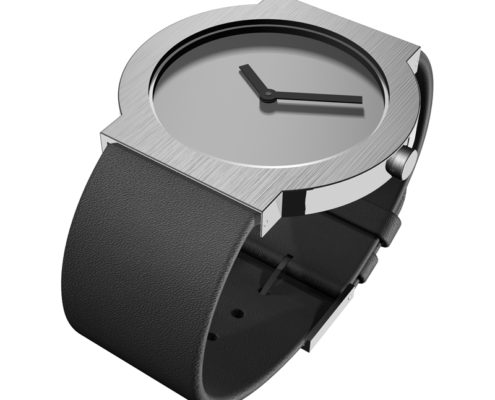 Flemming Bo Hansen 'Watch' Analoog met leren band, groot model