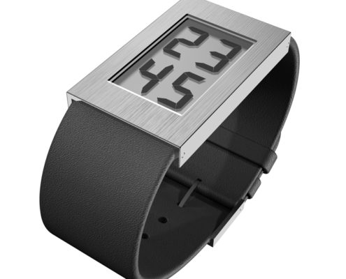 'Watch' Digitaal met leren band, groot model