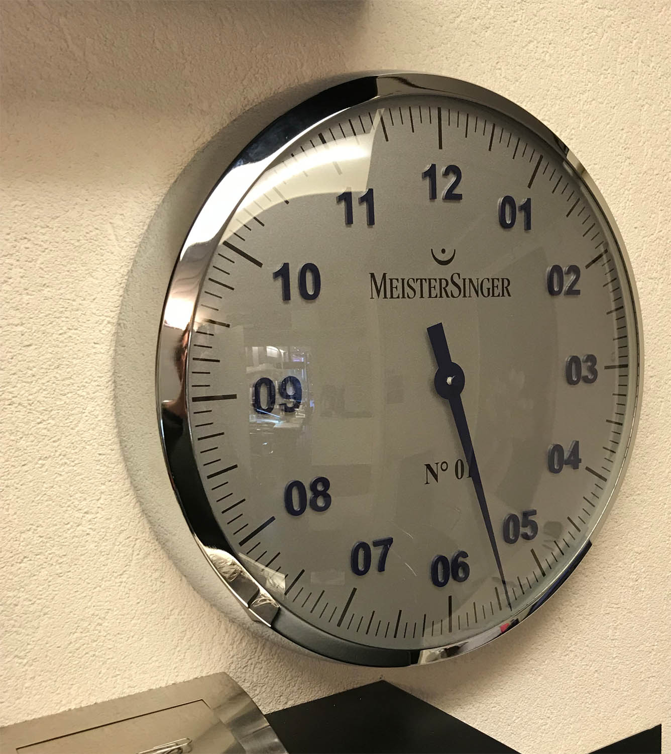 meistersinger wandklok nieuw luxe wandklok van meistersinger met metalen meistersinger wandklok nieuw luxe wandklok van meistersinger met metalen
