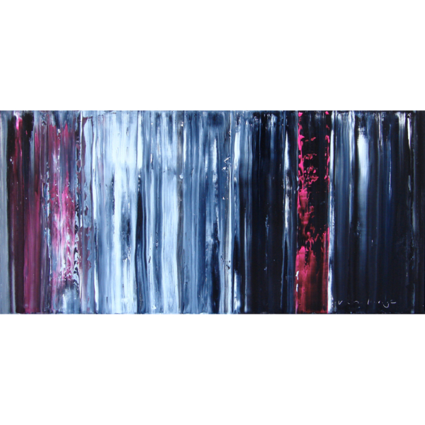 'Pink Stream Cascade', 160 x 80 cm
