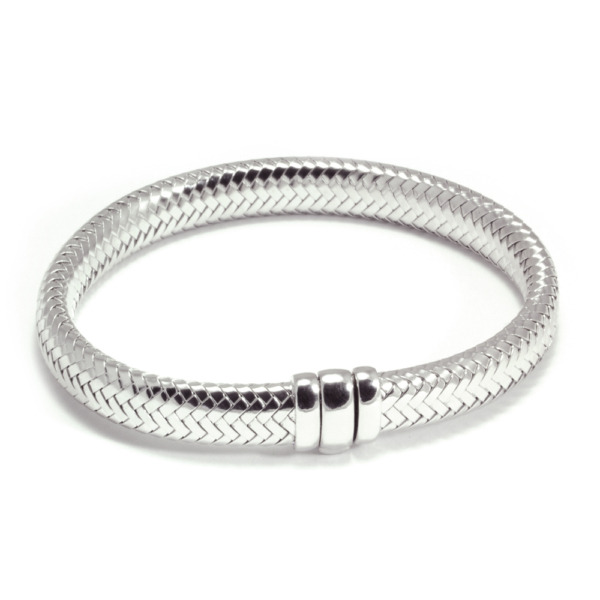 Armband ´Simplicity rules´ in gerhodineerd zilver